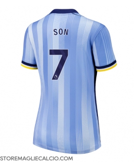 Tottenham Hotspur Son Heung-min #7 Maglia Gara Trasferta Repliche 2024-25 Donna